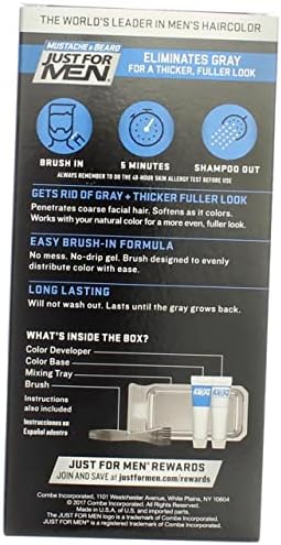 Side view of Just For Men Mustache and Beard color kit