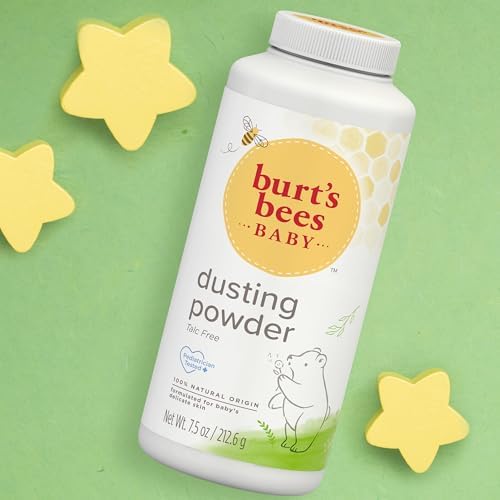 Natural origin baby dusting powder by Burt's Bees for moisture absorption