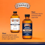 Sovereign Copper premium bio active liquid formula bottle displaying the collagen and joint support health benefits.