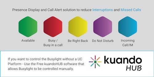 Kuando Busylight 15306 packaging showing authentic product details