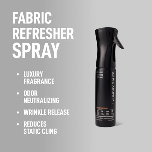 Laundry Sauce odor fighting spray bottle showing 9.8 fluid ounces size