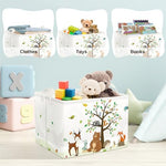 Clastyle fabric nursery basket showing the durable sewn handles for easy carrying