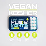 POWR natural mint flavor energy boost mints for fresh breath and alertness