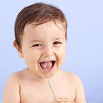 Rain organic bamboo toothbrush set showing the sustainable materials and non-toxic design.
