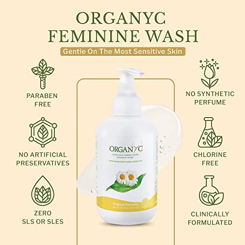 Organyc intimate wash 2 pack bundle for sensitive skin hygiene