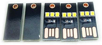 HiLetgo ten count pack of super mini LED pocket lamps for laptop and camping setup.