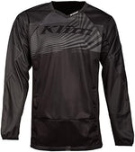 Close up view of the zippered upper arm utility pocket on the KLIM Dakar jersey