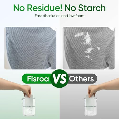 Fisroa plastic free biodegradable laundry washer strips stack view