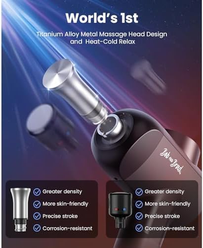 BOB AND BRAD X6 Pro Max deep tissue massager highlighting the extended 9.5 inch ergonomic handle design