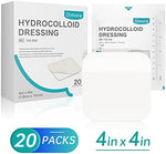 Waterproof layer demo of Dimora sterile self adhesive patch protecting a minor burn