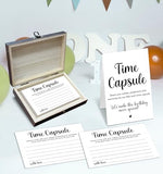 Minimalist design baby time capsule box for party games