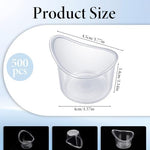 Close up of 5ml plastic eye bath kit with measuring marks for precise solution usage.