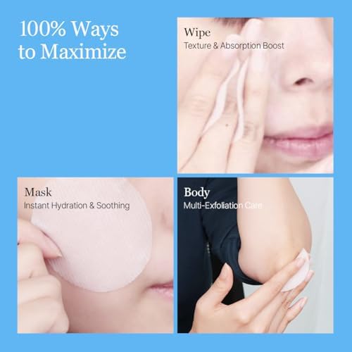 Round Lab hypoallergenic low pH cotton toner pad application