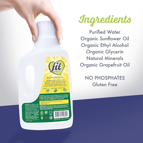 Fit Organic produce wash ingredient list and certifications