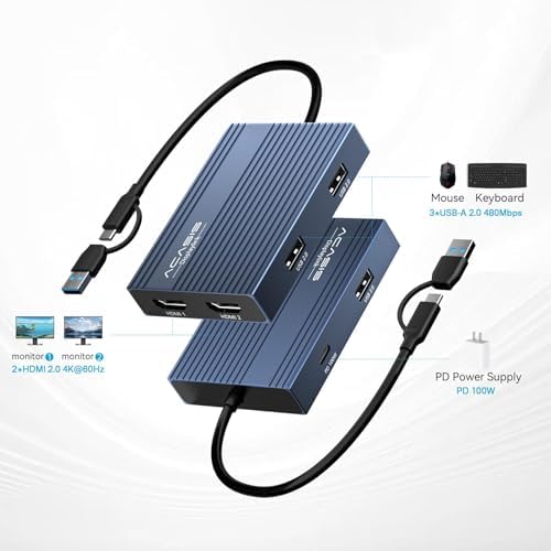 Acasis DisplayLink adapter showing HDMI and USB-A ports