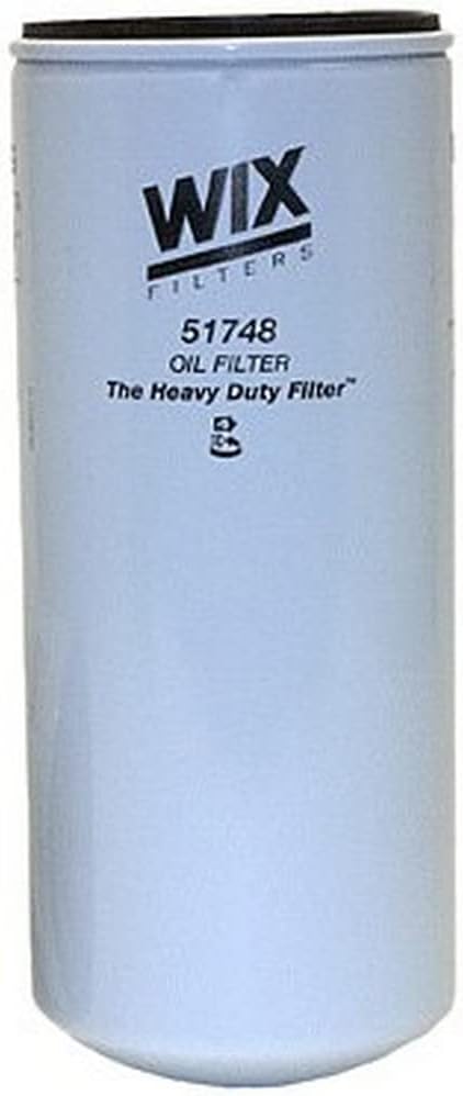 Wix 51748 heavy-duty spin-on lube filter front view automotive part