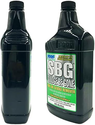 FPPF 90342 industrial fuel oil sludge remover bottle close up