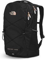 The North Face everyday commuter backpack back panel showcasing the women-specific FlexVent orthopedic support system.