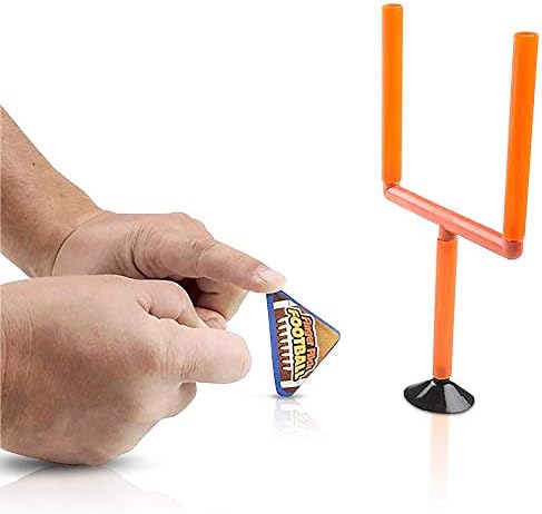 Triangular foam football toys designed for finger flicking indoor sports play.