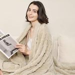 Aganear lightweight decorative blanket in bedroom setting