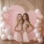 Suppromo six feet pink arch stand cover for birthday party backdrop