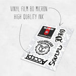 BulbaCraft heavy metal sticker pack packaging