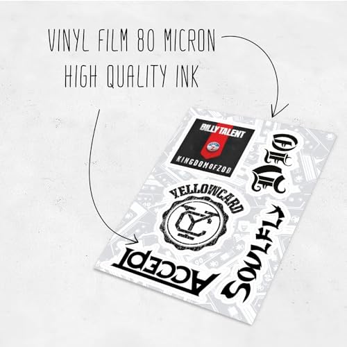 BulbaCraft heavy metal sticker pack packaging