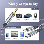 UWOXX aux cable connected to smartphone