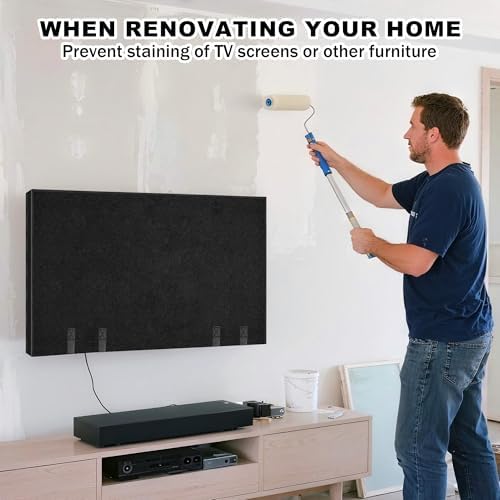 Orchidleaf TV protective cover used for home renovation safety.