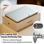 Black sliding webcam cover pack showing the slim 0.03 inch profile