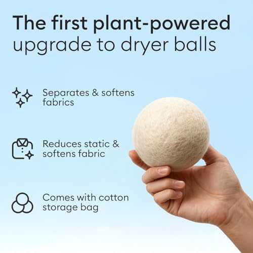 Four pack of felted hemp laundry balls for faster drying times.