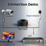 Packaging layout of the Letonda brand authentic imported security camera monitoring extension wire.