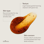 Isntree Green Tea Fresh Cleanser bottle back label ingredients