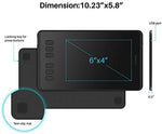 Huion battery free stylus pen demonstrating ergonomic design and custom buttons