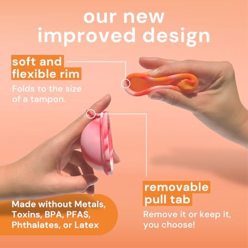 Side view showing the flexible rim and soft silicone basin of the Bodyotics menstrual disc.
