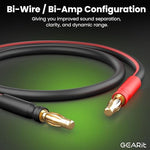 Professional grade speaker cable for bi-wire amplifier setup