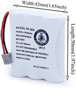 BAOBIAN BT800 replacement battery pack showing the detailed wire setup and small gray terminal connector.
