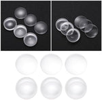 Close up of Eglo double convex optical glass lens