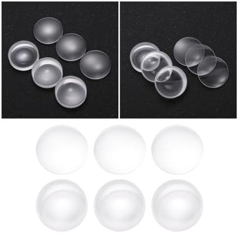 Close up of Eglo double convex optical glass lens