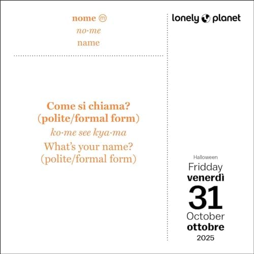 Lonely Planet: Italian Phrasebook 2025 Day-to-Day Calendar - Image 6