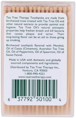 Tea Tree Therapy, Toothpicks Mint Tea Tree, 100 Count - Image 4