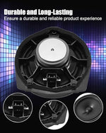 Side profile of TADYAO aftermarket speaker replacement showing compact mounting depth