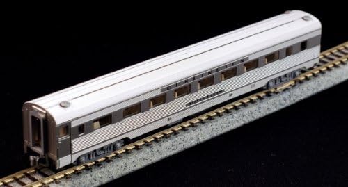 Kato N scale observation car Silver Spirit rear end view