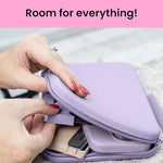 Internal storage capacity of Strapsicle Clutch with phone and keys
