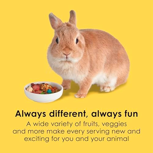 Kaytee small animal gourmet formula showing nutrition facts and serving guide