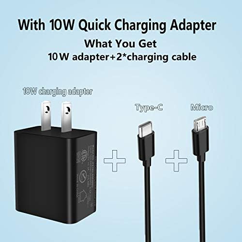 WISEVER multi-protection wall charger powering a Kindle Paperwhite e-reader on a desk.