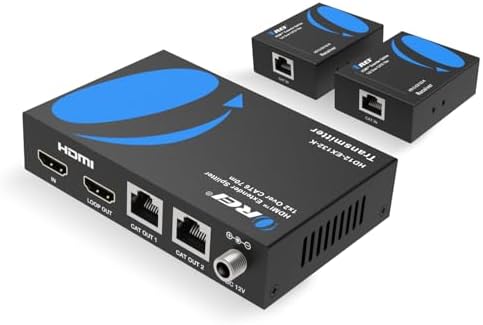 Orei dual monitor receiver unit displays with sturdy input ports