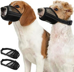 Pezluxe imported breathable pet mouth guard adjustable strap detail with quick release buckle close up
