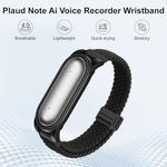 Breathable soft wearable strap compatible with Plaud NotePin showing the adjustable magnetic buckle.