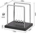 Side angle view of QLKUNLA physics kinetic motion toy